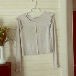 Zara grey knit cardigan